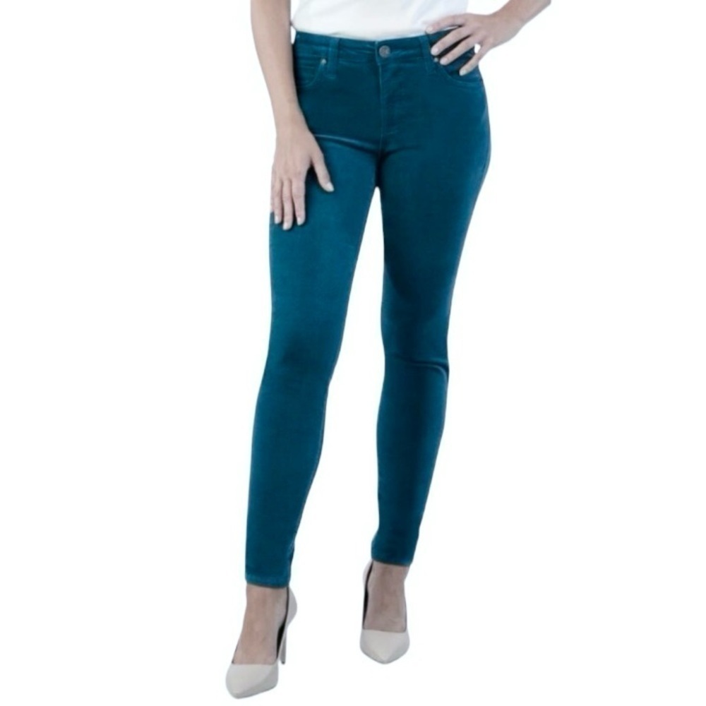 Women’s Edyson teal blue Hudson skinny corduroy pants